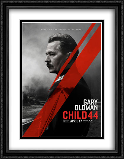 Child 44 28x36 Black Ornate Wood Framed Movie Poster with Double Matting
