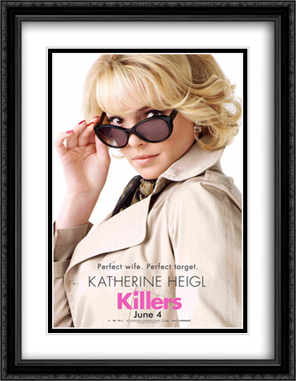 Killers 28x36 Black Ornate Wood Framed Movie Poster with Double Matting
