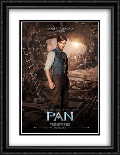 Pan 28x36 Black Ornate Wood Framed Movie Poster with Double Matting