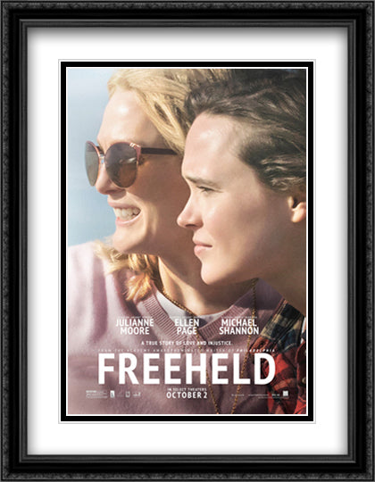 Freeheld 28x36 Black Ornate Wood Framed Movie Poster with Double Matting