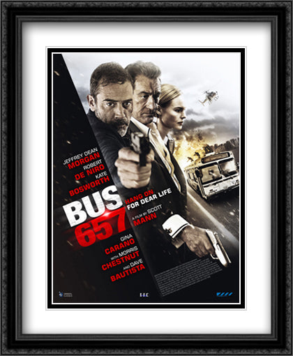 Bus 657 28x34 Black Ornate Wood Framed Movie Poster with Double Matting