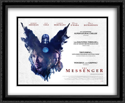 The Messenger 34x28 Black Ornate Wood Framed Movie Poster with Double Matting
