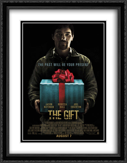 The Gift 28x36 Black Ornate Wood Framed Movie Poster with Double Matting