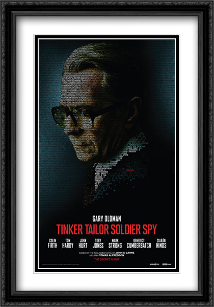 Tinker Tailor Soldier Spy 28x40 Black Ornate Wood Framed Movie Poster with Double Matting