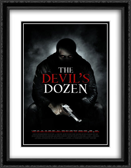 The Devil's Dozen 28x36 Black Ornate Wood Framed Movie Poster with Double Matting