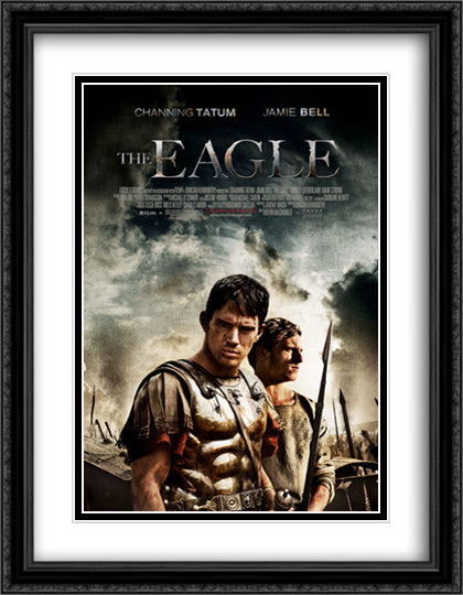 The Eagle 28x36 Black Ornate Wood Framed Movie Poster with Double Matting