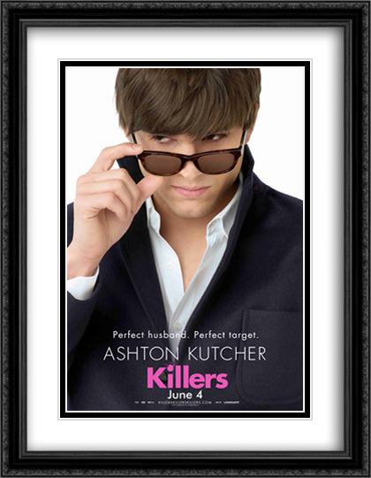 Killers 28x36 Black Ornate Wood Framed Movie Poster with Double Matting