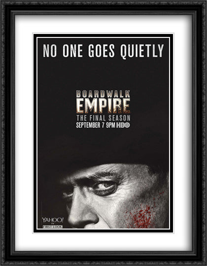 Boardwalk Empire 28x36 Black Ornate Wood Framed Movie Poster with Double Matting