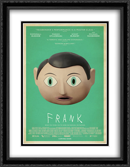 Frank 28x36 Black Ornate Wood Framed Movie Poster with Double Matting