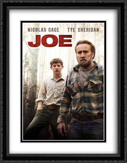 Joe 28x36 Black Ornate Wood Framed Movie Poster with Double Matting