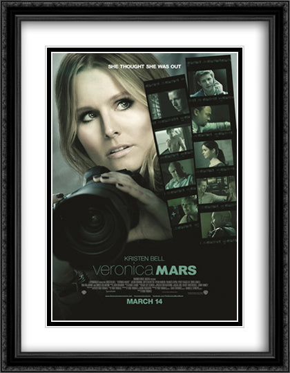 Veronica Mars 28x36 Black Ornate Wood Framed Movie Poster with Double Matting