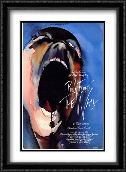 Pink Floyd The Wall 28x38 Black Ornate Wood Framed Movie Poster with Double Matting