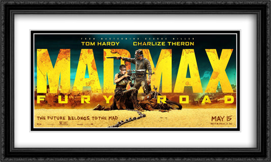 Mad Max Fury Road 40x24 Black Ornate Wood Framed Movie Poster with Double Matting