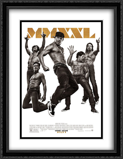Magic Mike XXL 28x36 Black Ornate Wood Framed Movie Poster with Double Matting