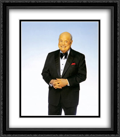 Don Rickles 28x32 Black Ornate Wood Framed Art Print Poster with Double Matting by Celebrities