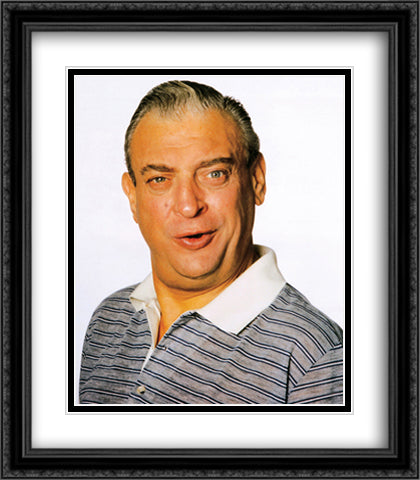 Rodney Dangerfield 28x32 Black Ornate Wood Framed Art Print Poster with Double Matting by Celebrities