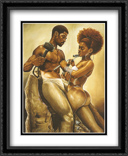 4 Each Other 28x36 Black Ornate Wood Framed Art Print Poster with Double Matting by Williams, Kevin A.