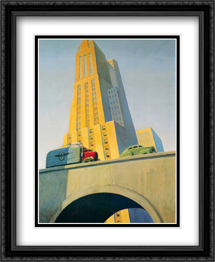 Scraper 28x37 Black Ornate Wood Framed Art Print Poster with Double Matting by LaDuke, Robert