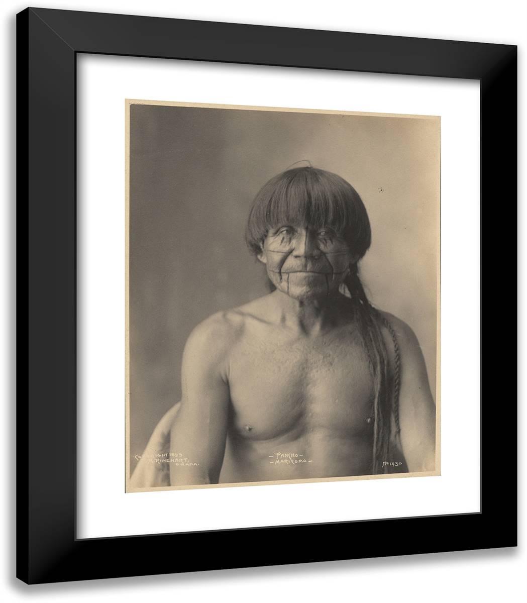 Pancho, Maricopa 20x23 Black Modern Wood Framed Art Print Poster by Muhr, Adolph F.