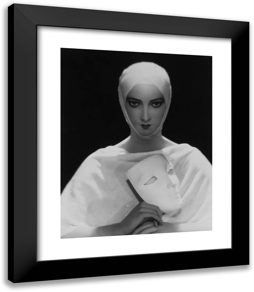Advertisement for Elizabeth Arden Cosmetics 20x23 Black Modern Wood Framed Art Print Poster by Meyer, Adolph de
