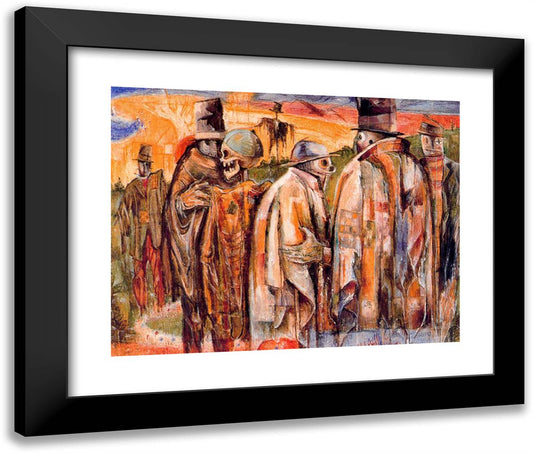 Conference 24x20 Black Modern Wood Framed Art Print Poster by Bloch, Albert