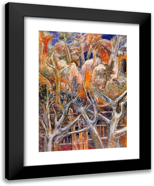Impromptu 19x24 Black Modern Wood Framed Art Print Poster by Bloch, Albert