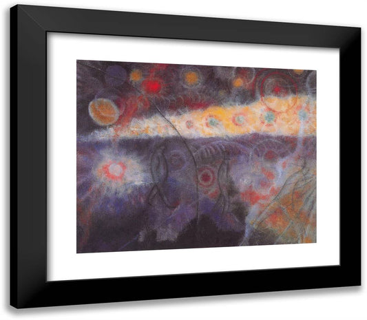 Night II 23x20 Black Modern Wood Framed Art Print Poster by Bloch, Albert