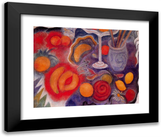 Still Life III 24x20 Black Modern Wood Framed Art Print Poster by Bloch, Albert