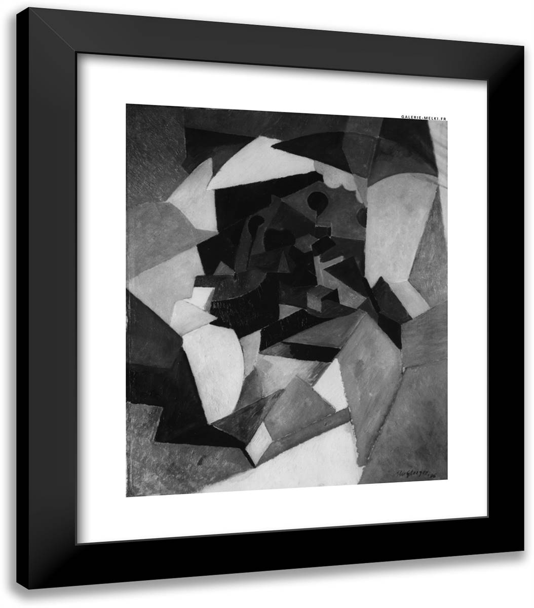 Tarrytown 20x23 Black Modern Wood Framed Art Print Poster by Gleizes, Albert