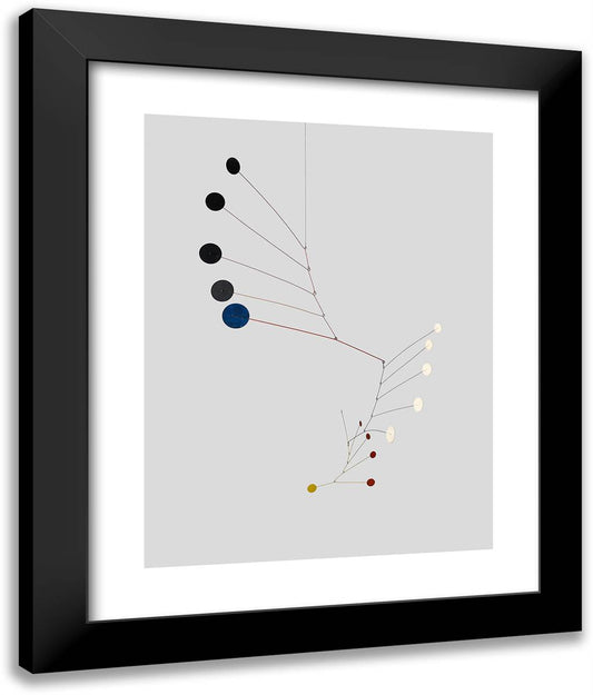 (3 X 5) + 1 20x24 Black Modern Wood Framed Art Print Poster by Calder, Alexander