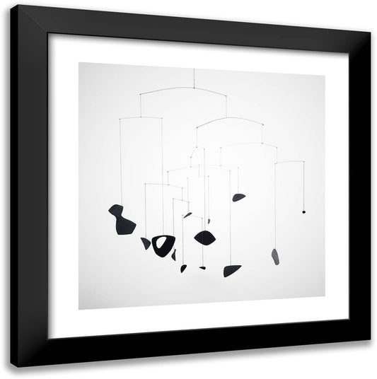 Black Dots 20x20 Black Modern Wood Framed Art Print Poster by Calder, Alexander