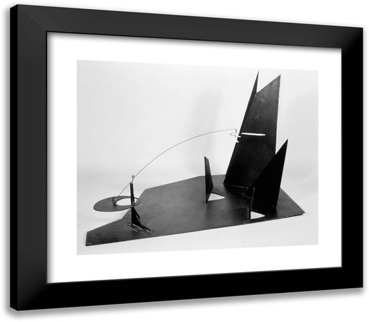 Clouds Over Mountains 23x20 Black Modern Wood Framed Art Print Poster by Calder, Alexander