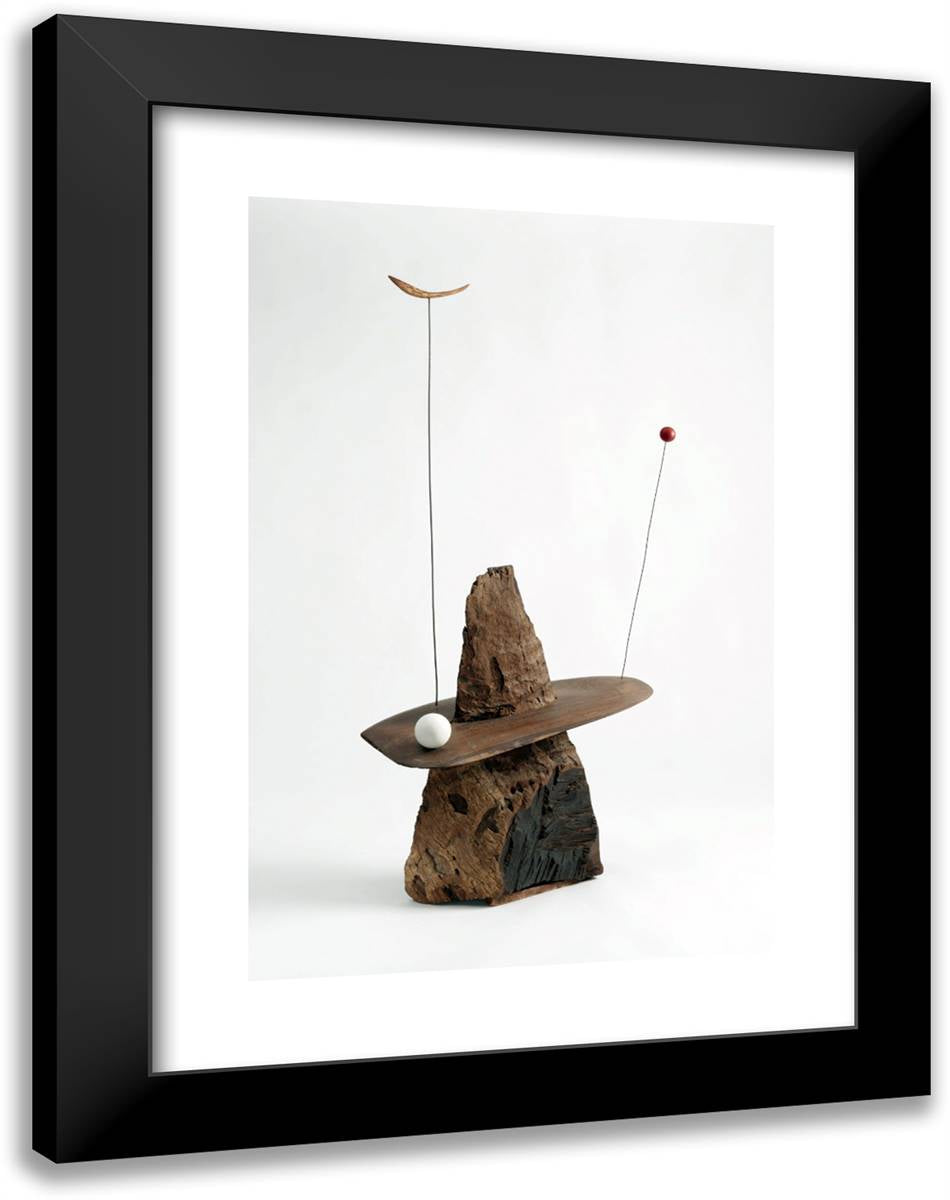 Gibraltar 18x24 Black Modern Wood Framed Art Print Poster by Calder, Alexander