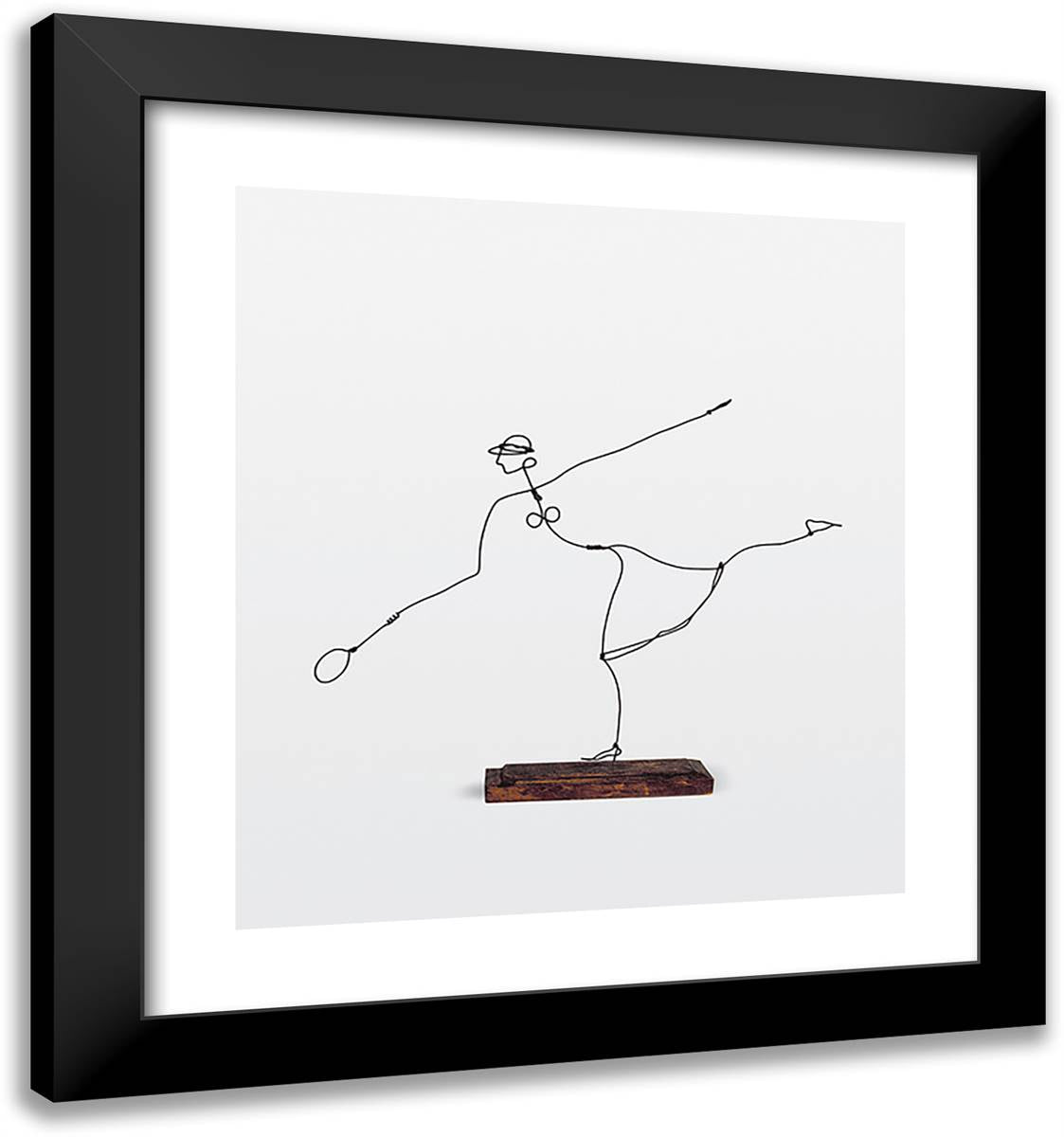 Helen Wills 20x21 Black Modern Wood Framed Art Print Poster by Calder, Alexander