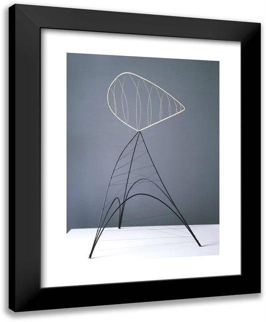 Hollow Egg  19x24 Black Modern Wood Framed Art Print Poster by Calder, Alexander