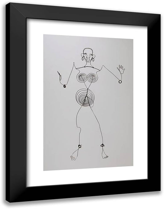 Josephine Baker (III) 18x24 Black Modern Wood Framed Art Print Poster by Calder, Alexander