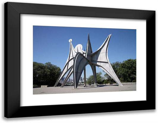 Man 24x19 Black Modern Wood Framed Art Print Poster by Calder, Alexander