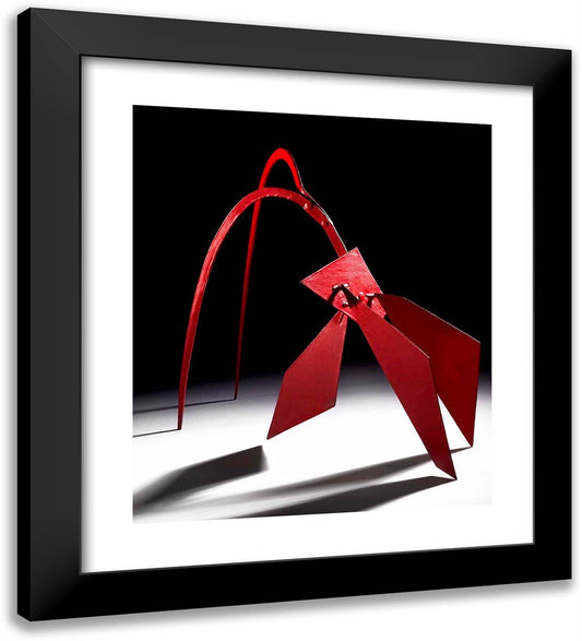 Maquette for Flamingo  20x22 Black Modern Wood Framed Art Print Poster by Calder, Alexander
