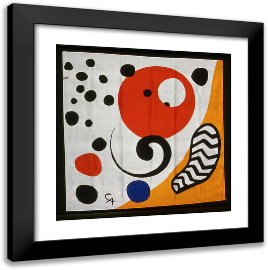 Scarf 20x20 Black Modern Wood Framed Art Print Poster by Calder, Alexander