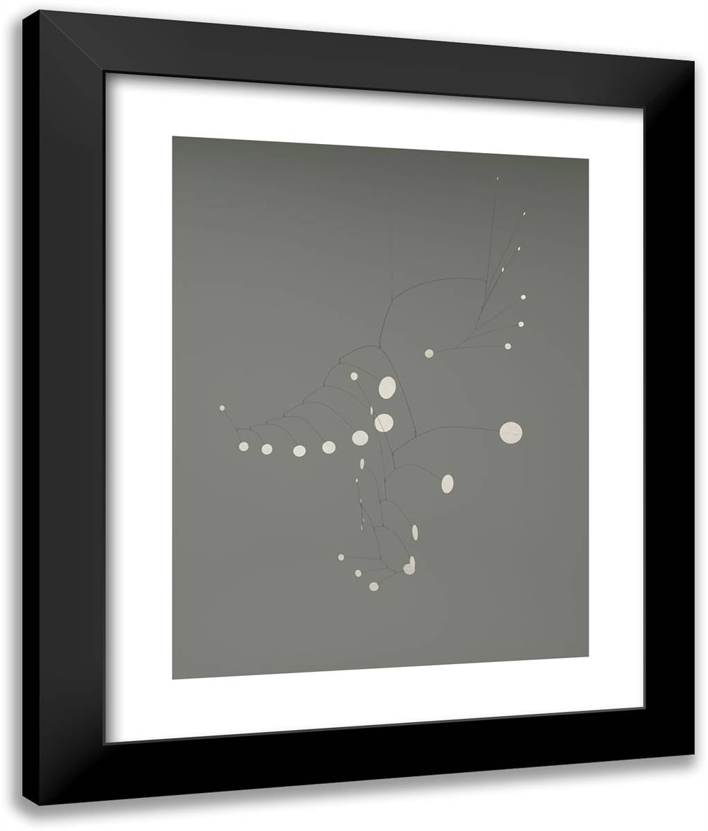 Snow Flurry 20x24 Black Modern Wood Framed Art Print Poster by Calder, Alexander
