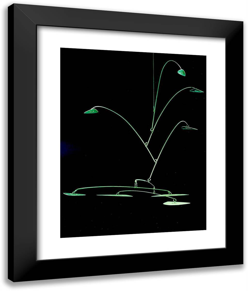 Stainless Stealer  20x24 Black Modern Wood Framed Art Print Poster by Calder, Alexander