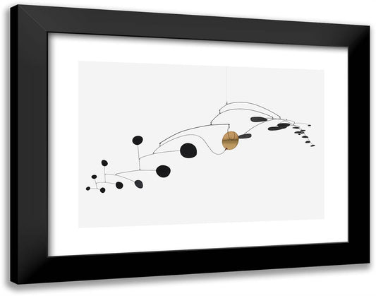 Streetcar 24x19 Black Modern Wood Framed Art Print Poster by Calder, Alexander