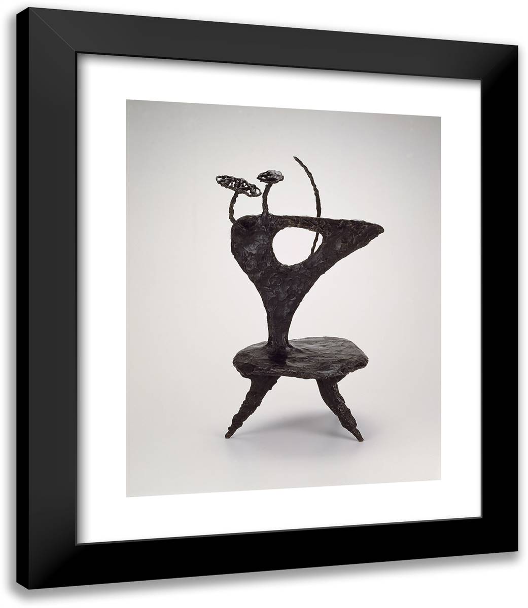 The Chicken 20x23 Black Modern Wood Framed Art Print Poster by Calder, Alexander