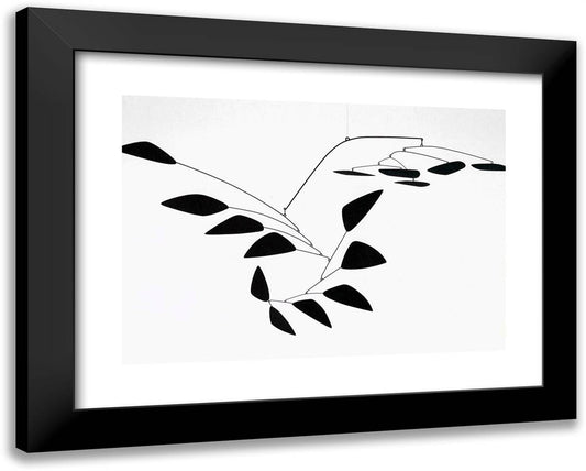 The Y 24x19 Black Modern Wood Framed Art Print Poster by Calder, Alexander