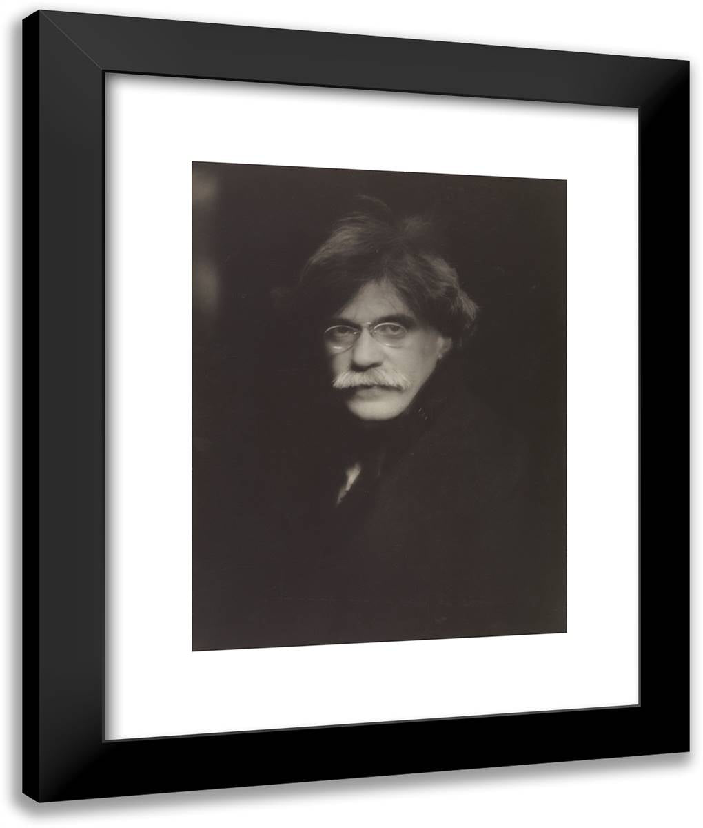Self-Portrait 20x24 Black Modern Wood Framed Art Print Poster by Stieglitz, Alfred