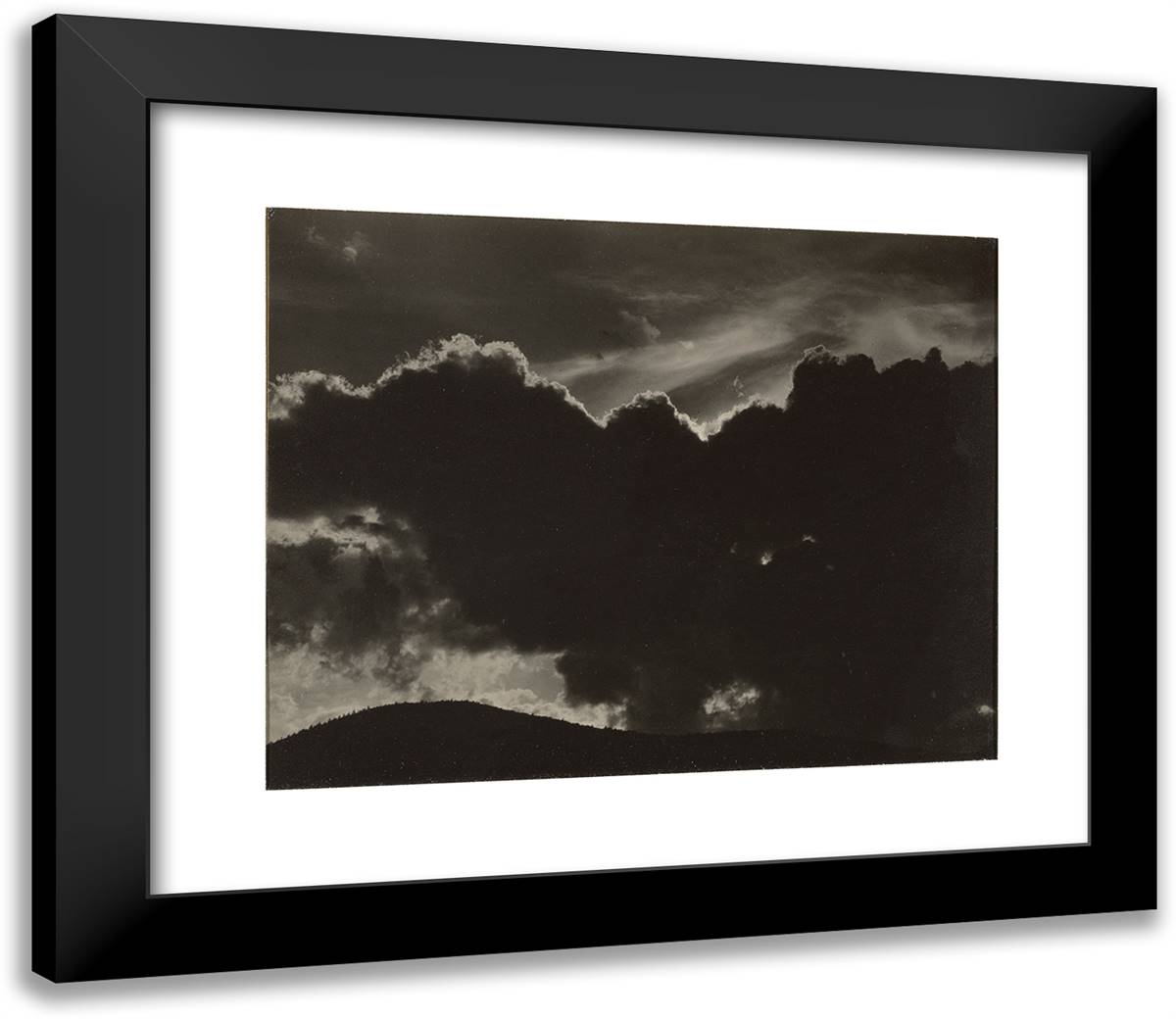Songs of the Sky 23x20 Black Modern Wood Framed Art Print Poster by Stieglitz, Alfred