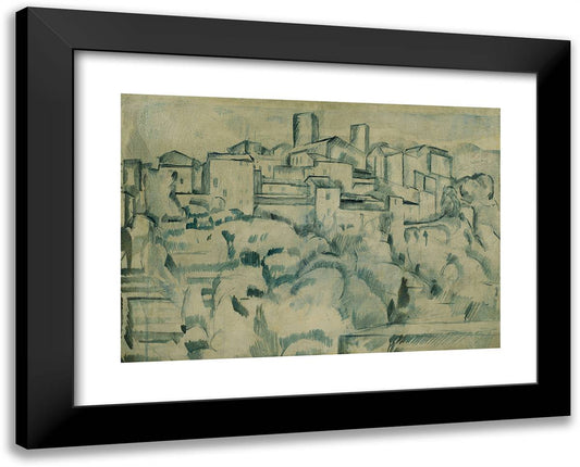 Cagnes 24x19 Black Modern Wood Framed Art Print Poster by Derain, Andre