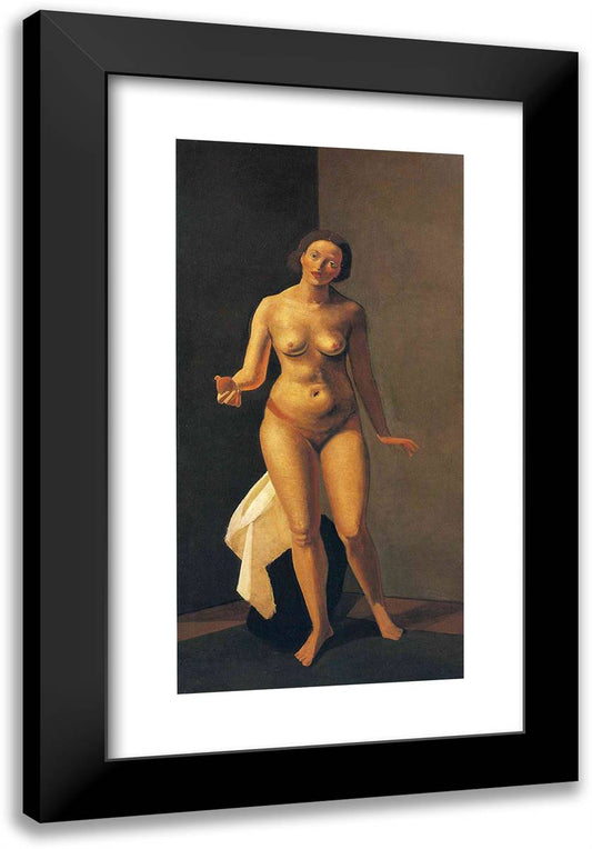 Female Nude Holding Apple 16x24 Black Modern Wood Framed Art Print Poster by Derain, Andre