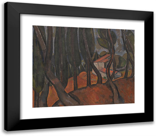 Forest at Martigues 23x20 Black Modern Wood Framed Art Print Poster by Derain, Andre