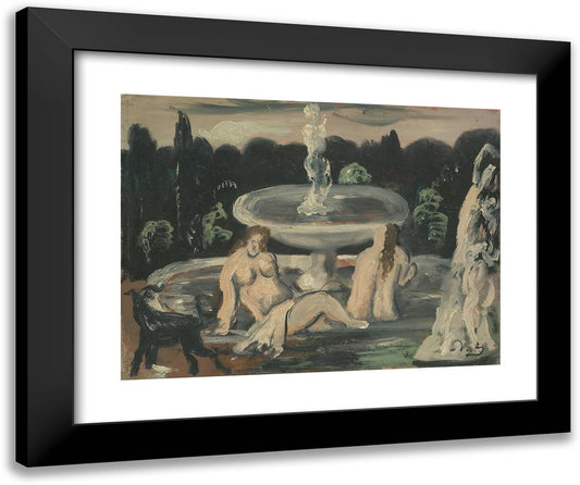 Fountain 24x20 Black Modern Wood Framed Art Print Poster by Derain, Andre